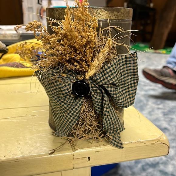 Antique primitive bokar coffee supreme decorative can - Picture 1 of 4